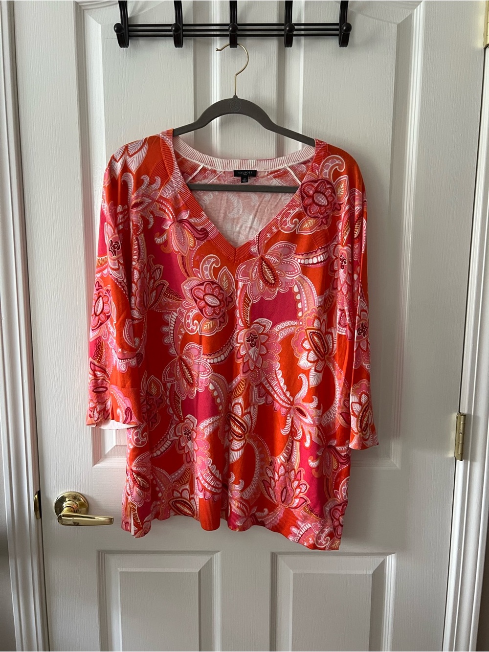 Talbots Paisley Top